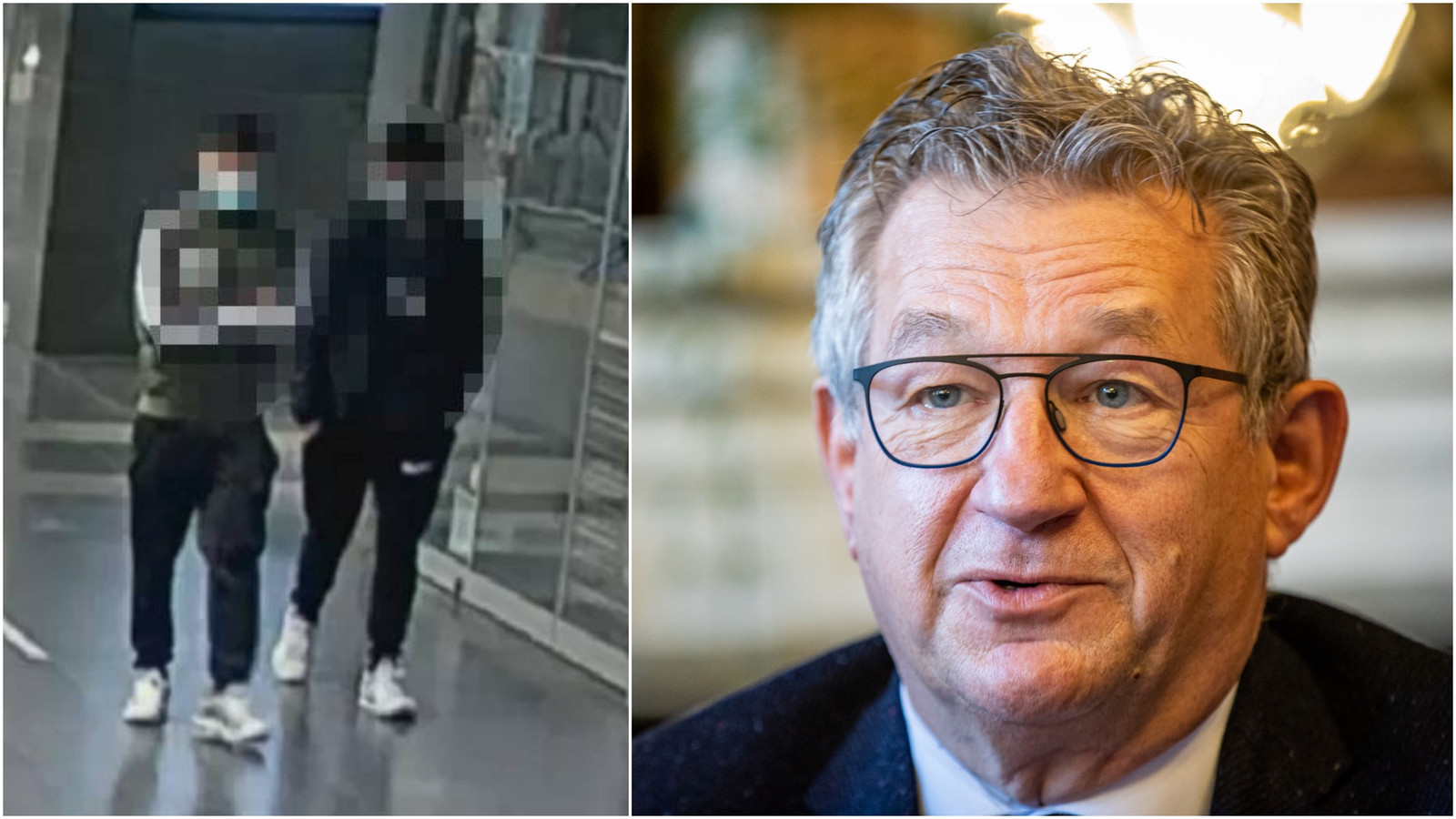 Volgens Dirk De fauw zijn de verdachten van de aanranding (links) goed gekend bij de politie van Brugge. Alleen werden zij nooit betrokken bij het onderzoek