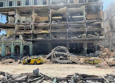 Explosion dans un hôtel en travaux à La Havane: huit morts et une trentaine de blessés