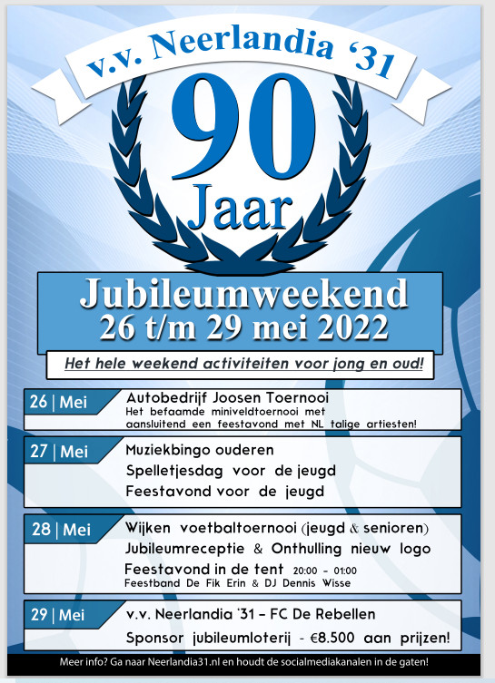 Neerlandia viert 90jarig bestaan met Roelof Luinge, Andy van der