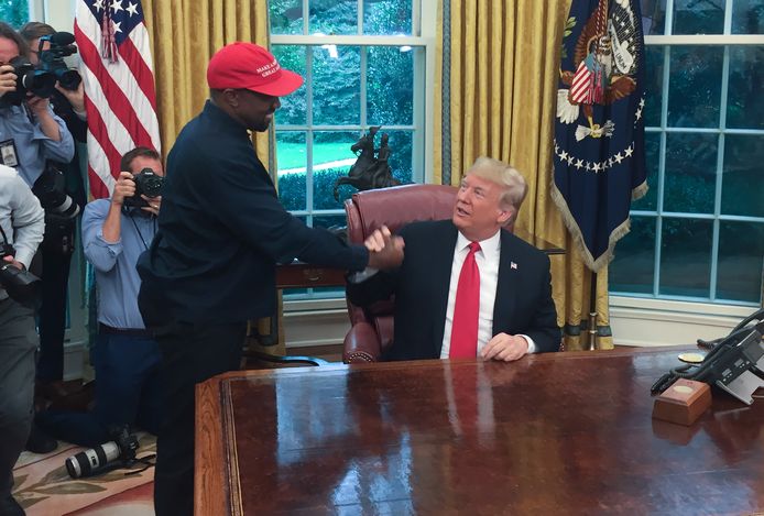 Kanye West en Donald Trump