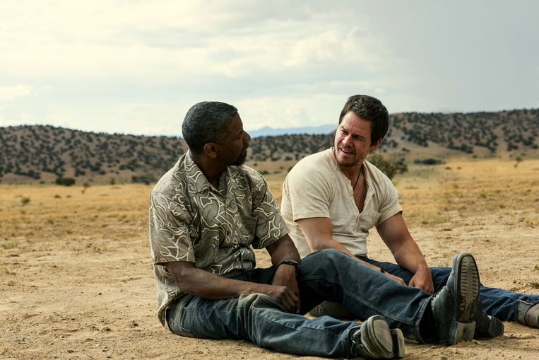 Denzel Washington (links) en Mark Wahlberg in 2 Guns. Beeld 