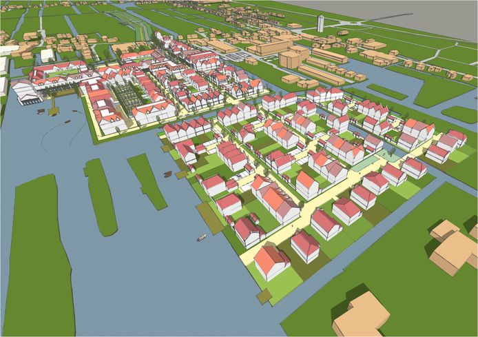 De neuwe wijk Braassemerland in Roelofarendsveen.