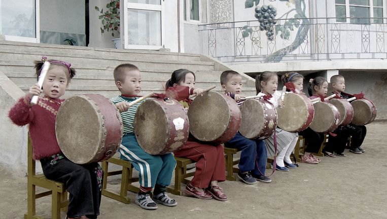 Noord-Koreaanse kinderen maken muziek in Wonsan, Noord Korea. Beeld Yeowatzup (Flickr) 