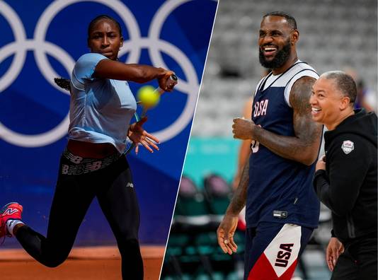 Coco Gauff en LeBron James.