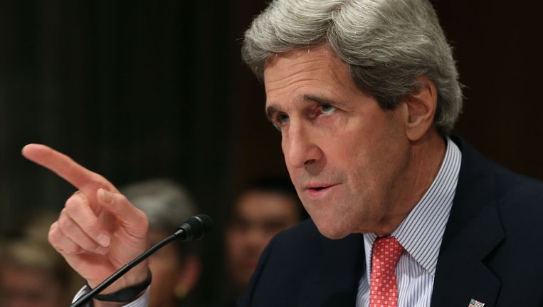 De Amerikaanse minister van Buitenlandse Zaken John Kerry. Beeld afp