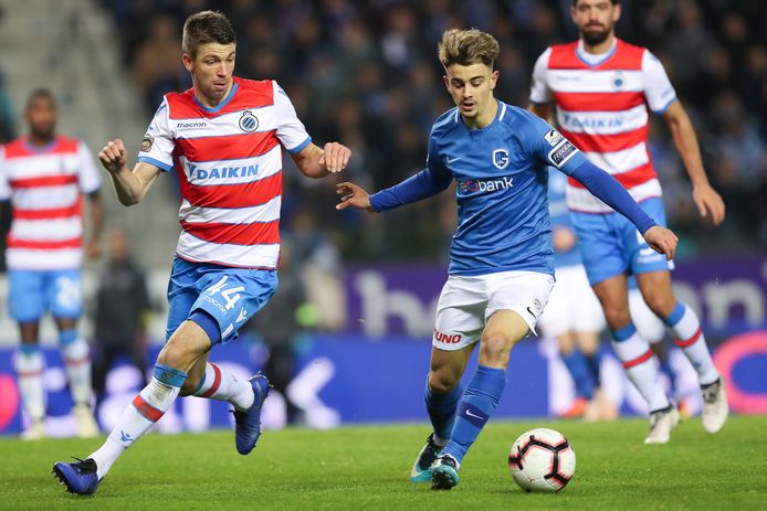 Edon Zhegrova in het shirt van Genk