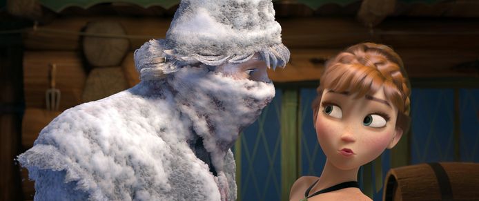 Prinses Anna in een beeld uit ‘Frozen’.