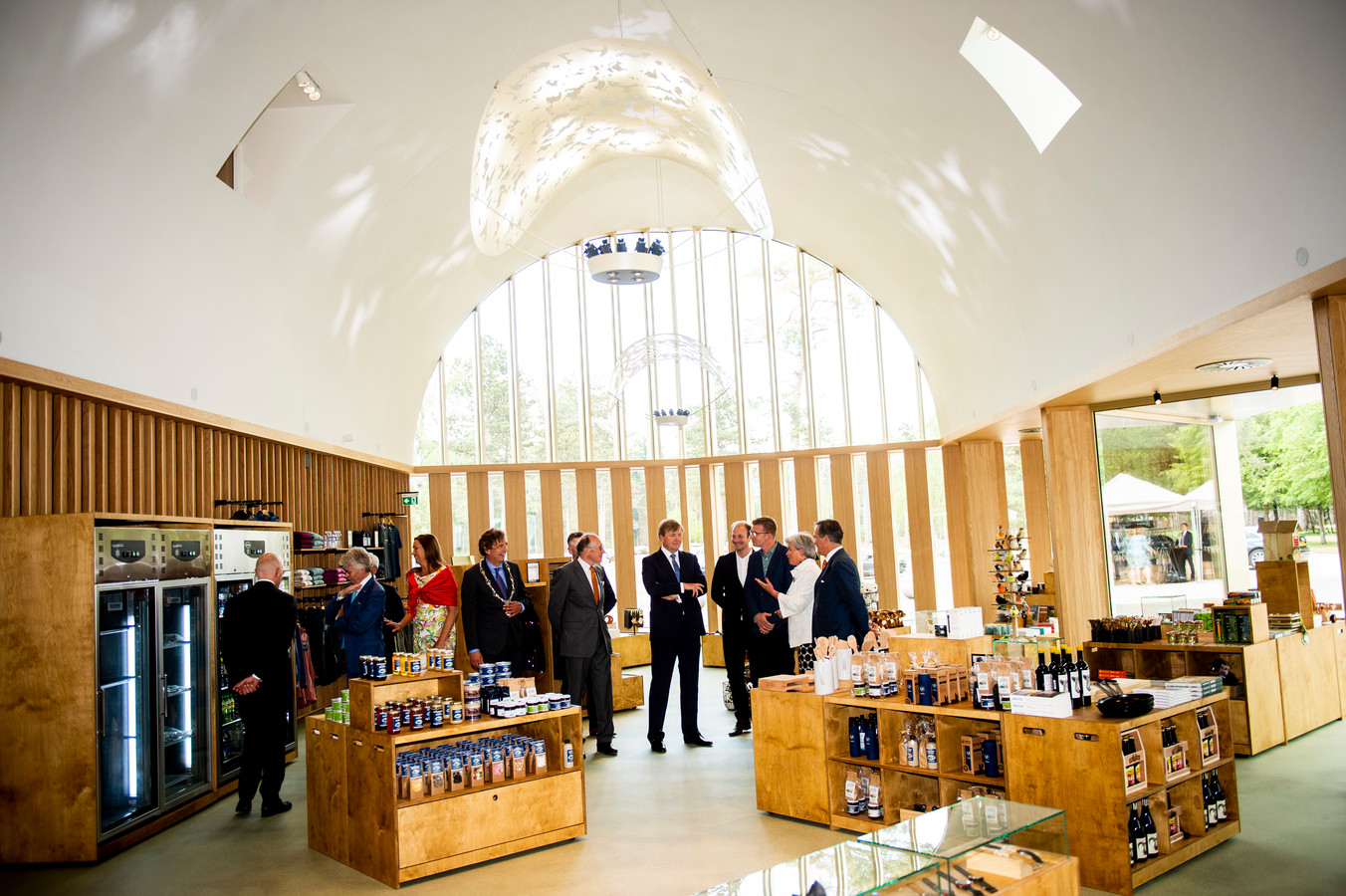 Hoenderloo - Opening Park Paviljoen De Hoge Veluwe door koning Willem Alexander. Foto: Kevin Hagens