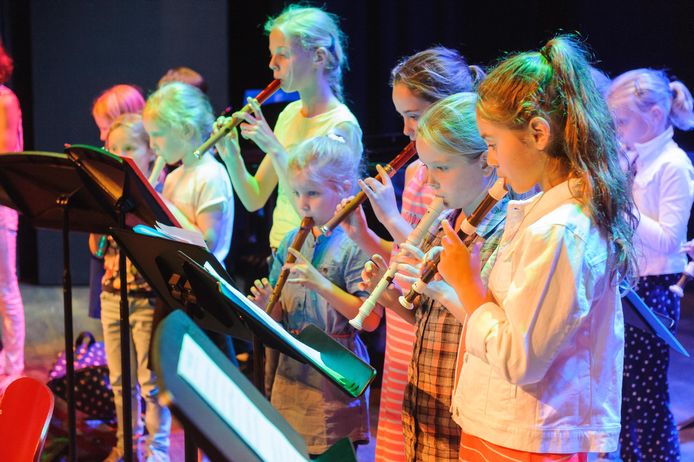 Leerlingen van de Bornse muziekschool laten zondag horen wat ze inmiddels kunnen.