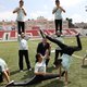 Ondersteboven van hoog sportief bezoek