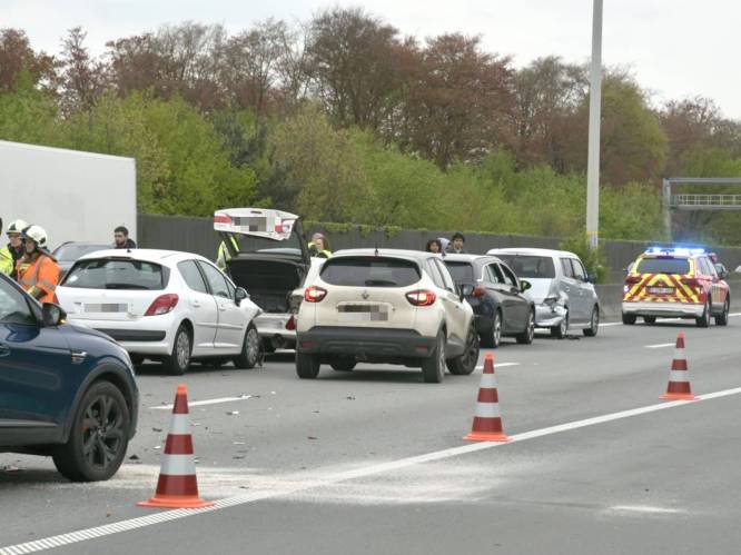 Acht auto’s botsen op E19 in Sint-Job-in-’t-Goor: vijf inzittenden raken gewond