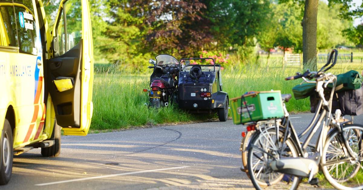Jonge fietser gewond bij aanrijding met zijspan in Heeten.