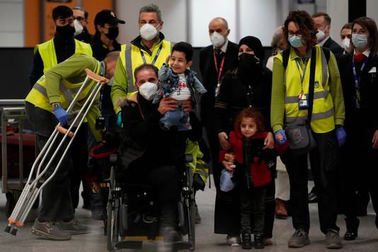 De familie El Nezzel kwam afgelopen vrijdag aan in Italië.