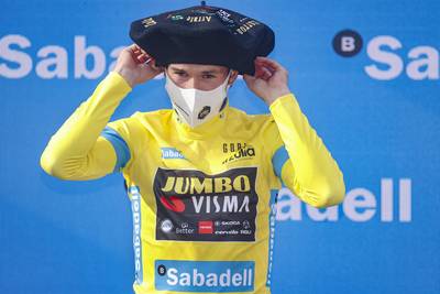 Vainqueur au Pays Basque samedi, en reconnaissance sur les routes du Tour dimanche