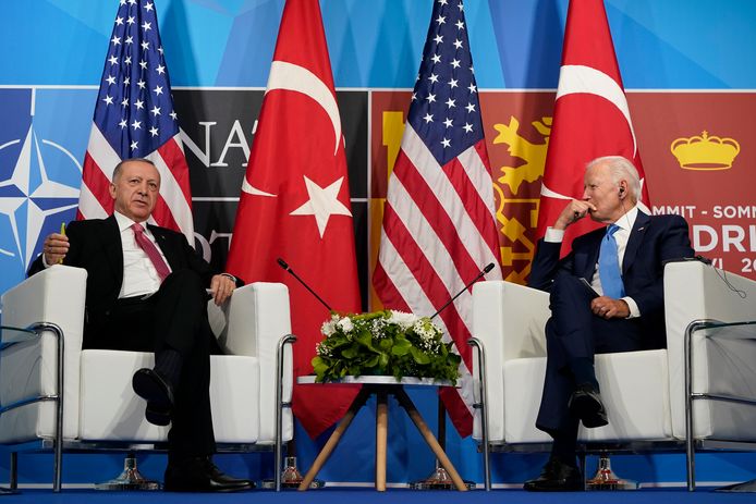 De Amerikaanse president Biden sprak met zijn Turkse ambtgenoot Erdogan.