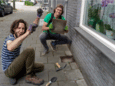 Tijdens de vorige editie van het NK Tegelwippen was er veel enthousiasme in Delft.