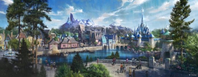 Illustratie toont hoe 'Frozen Land' in Disneyland Paris eruit zal zien.