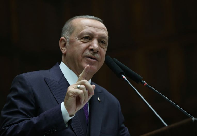 De Turkse president Erdogan. Beeld AFP