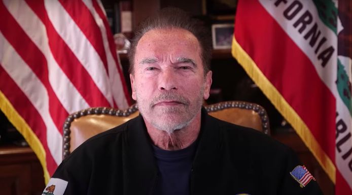 Arnold Schwarzenegger in zijn videotoespraak over de bestorming van het Capitool