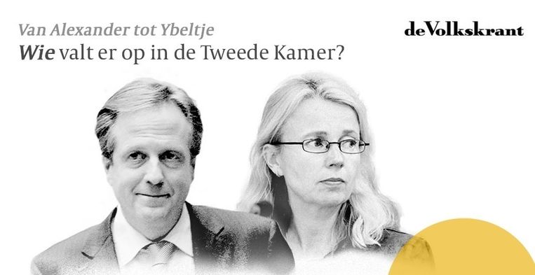 Voorpagina van de website volkskrant.nl/kamerleden. Beeld   