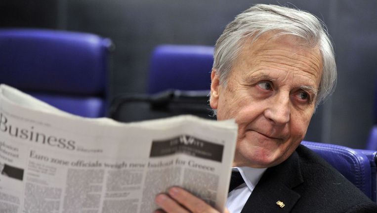 Jean-Claude Trichet, de president van de Europese Centrale Bank. Beeld afp