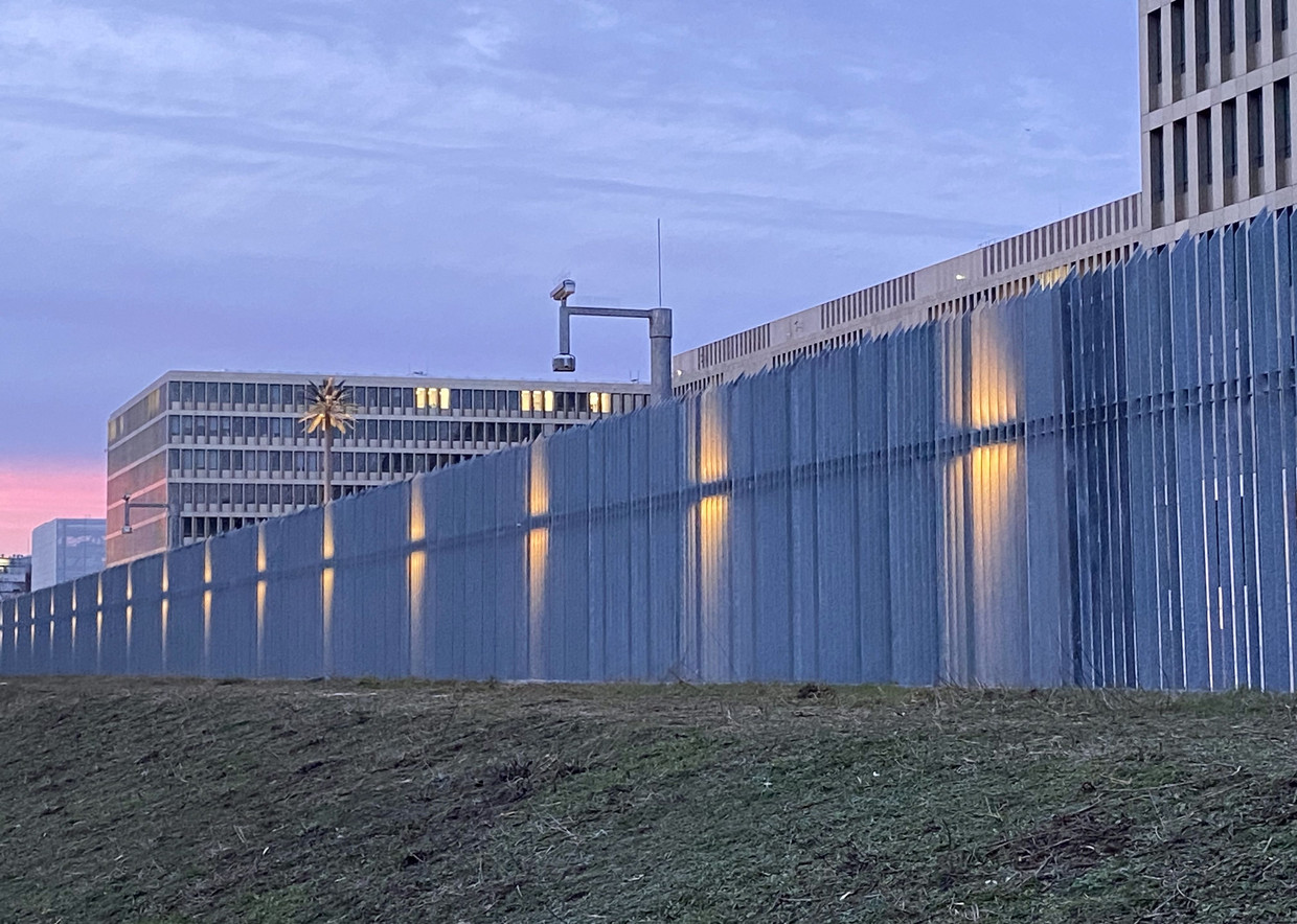 Het hoofdkwartier van de Duitse buitenlandse inlichtingendienst BND in Berlijn. Beeld AFP