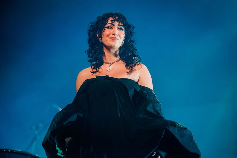 Naaz in Carré in Amsterdam. Beeld Ben Houdijk