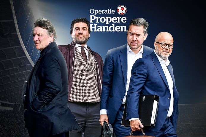 Patrick Janssens, Mehdi Bayat, Vincent Mannaert en Bart Verhaeghe.