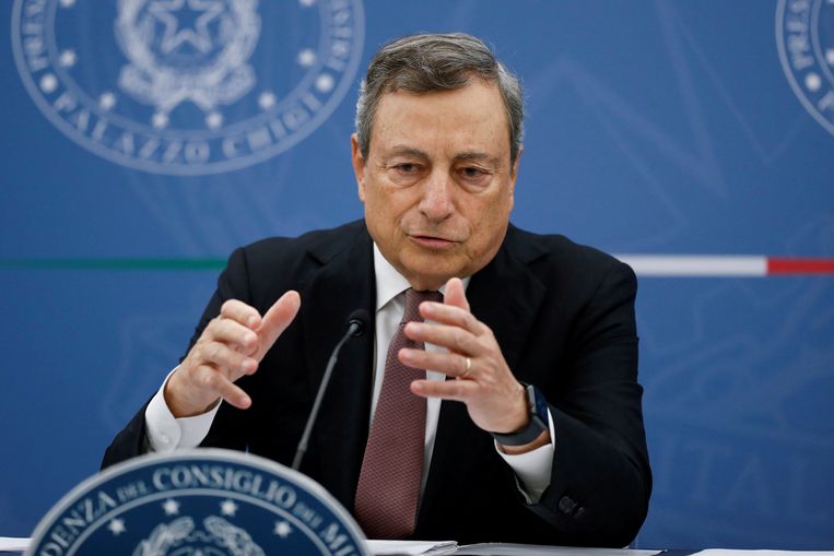De Italiaanse premier Mario Draghi. Beeld Reuters