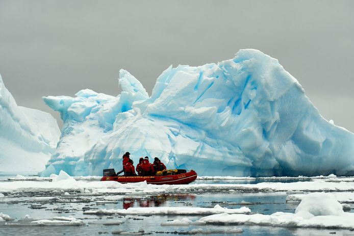 Onderzoekers in Antarctica