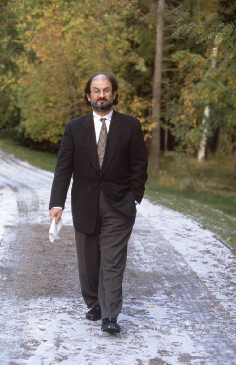 Salman Rushdie. Beeld Gamma-Rapho via Getty Images