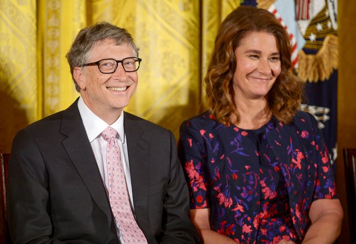 Bill en Melinda Gates in 2016