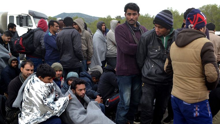 Vluchtelingen op Samos Beeld anp
