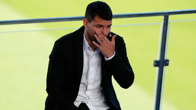 Sergio Agüero (33) in tranen: hartritmestoornis maakt einde aan voetballoopbaan