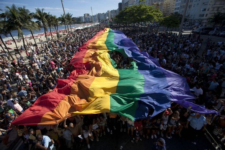 Gay Pride in Rio, november vorig jaar. Beeld epa