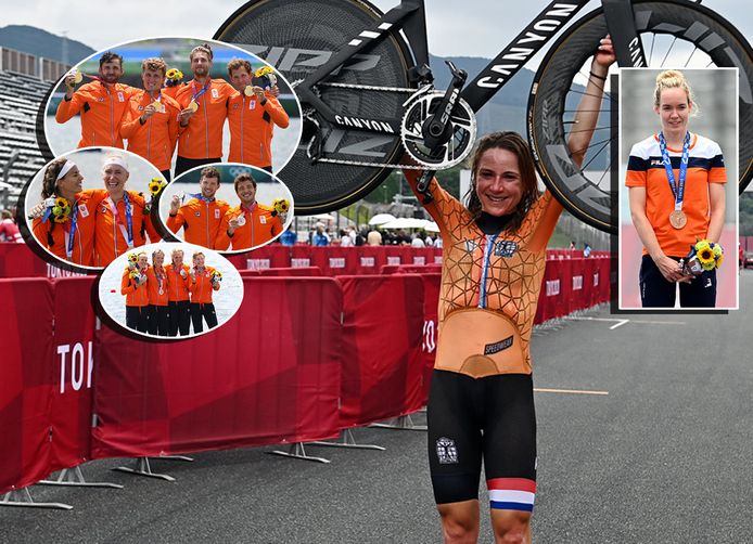 De medaille-oogst in beeld.