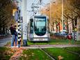 Een tram van de RET.