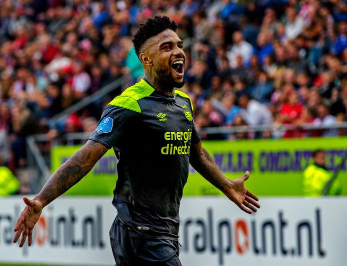 Jürgen Locadia scoorde dit seizoen vier keer in De Galgenwaard voor PSV.