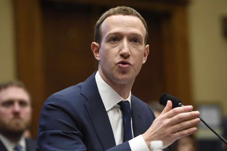 Facebook-baas Mark Zuckerberg. Beeld AFP