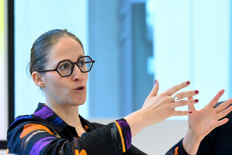 Staatssecretaris voor Asiel en Migratie Nicole de Moor (cd&v)  Beeld Photo News