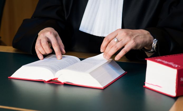 Een rechter met wetboek in de rechtzaal. Foto ter illustratie.