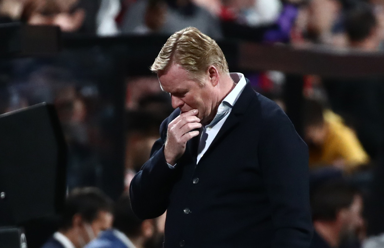 Ronald Koeman na de nederlaag in Madrid tegen Rayo Vallecano (1-0). Beeld REUTERS