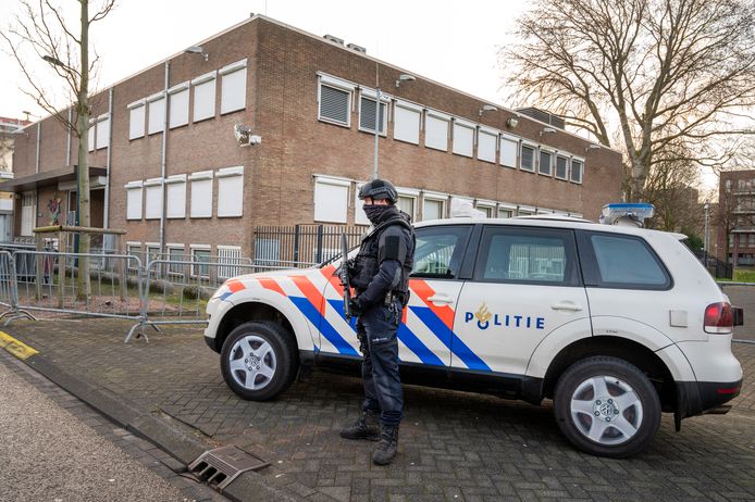 De extra beveiligde rechtbank De Bunker in Osdorp.