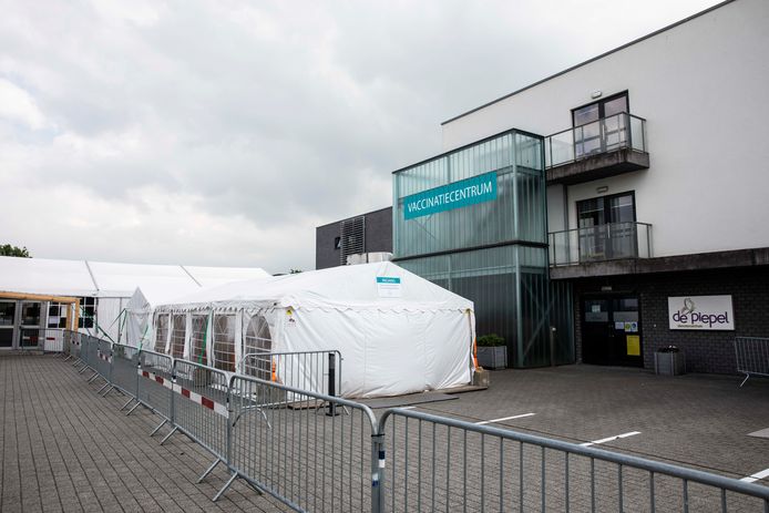 Het vaccinatiecentrum van Tongeren.