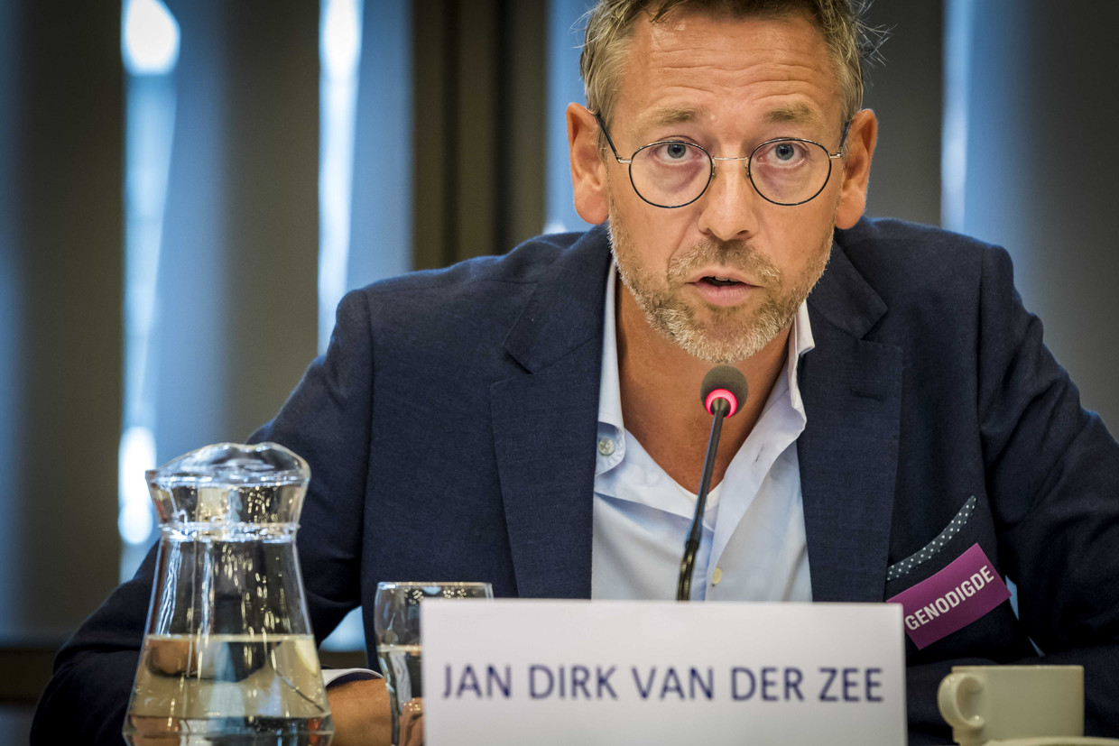 Directeur amateurvoetbal Jan Dirk van der Zee op archiefbeeld, tijdens het rondetafelgesprek in de Tweede Kamer over bewegingsonderwijs. Beeld ANP