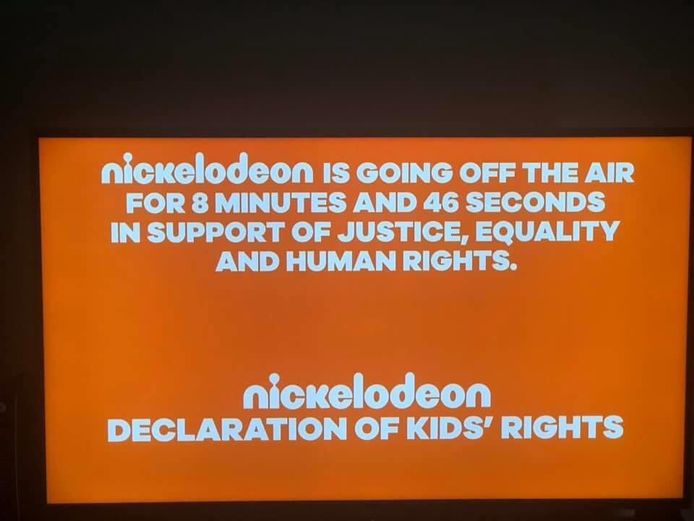 Nickelodeon ging uit de lucht.