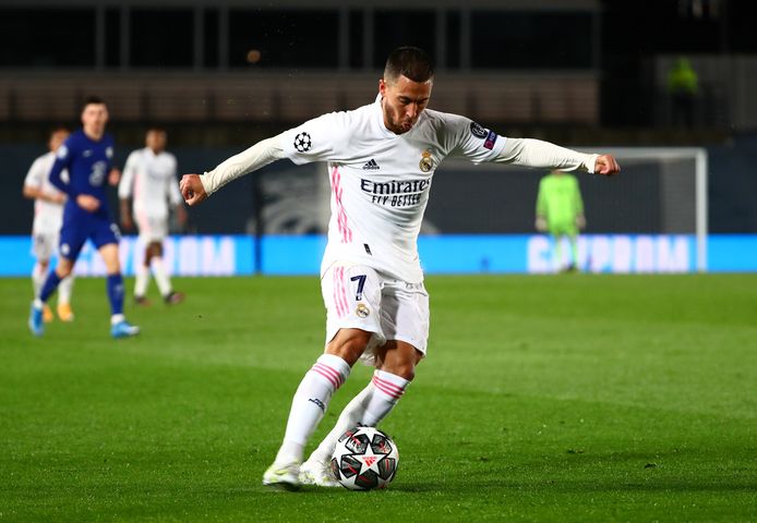 Hazard in actie tegen Chelsea.