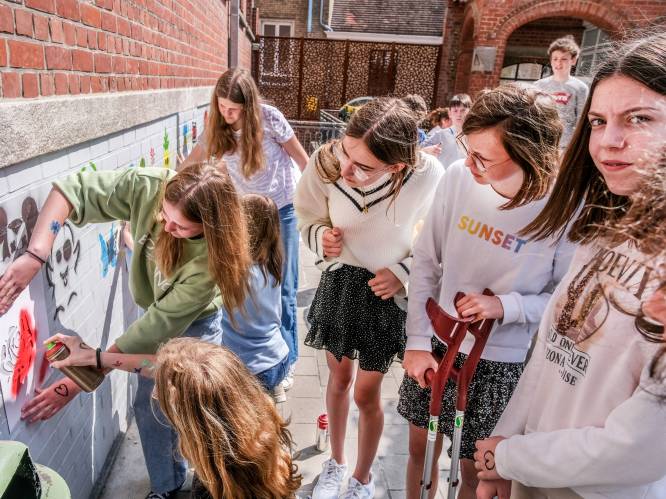 Leerlingen Lyceum gaan kunstenaar Banksy achterna 
