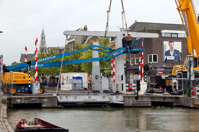 De brug werd afgelopen oktober weggehaald.