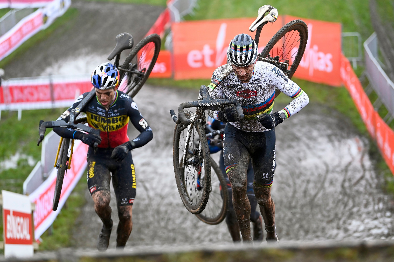 Wout van Aert en Mathieu van der Poel.